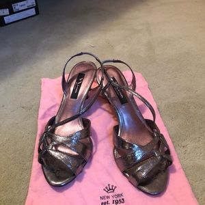 Gunmetal sandals